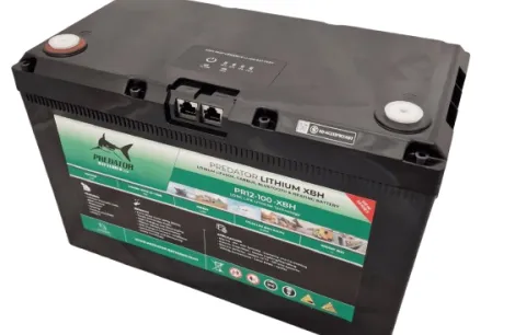 A Predator XBH lithium battery