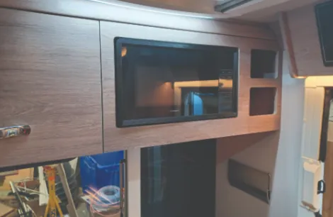 Microwave in Auto-Sleeper Broadway EK TB LP 2025 motorhome