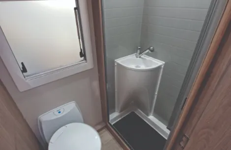 2025 Auto-Sleeper Broadway EK TB LP motorhome washroom with separate shower