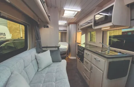 Auto-Sleeper Kingham 2025 campervan showing new composite ceiling