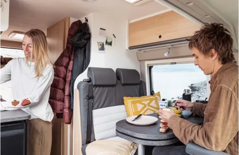 Inside the Sunlight Cliff 601 Adventure campervan