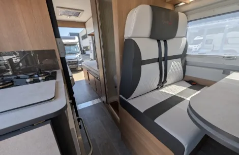 Inside the Giottivan 64G campervan