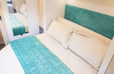 The island bed at the rear of the Xplore XC Quad is a standout feature