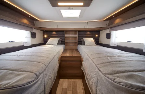 The bedroom inside the Sportivo