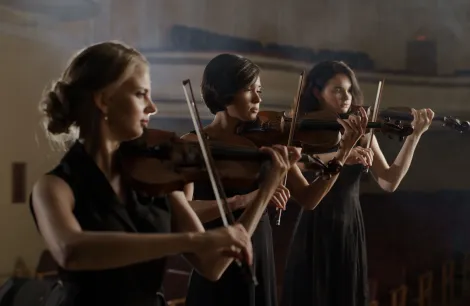 A band consisting of three musicians 