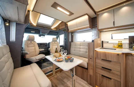 Inside the Travel Master motorhome