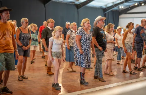 Line dancing at the Malvern Western show