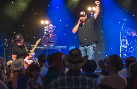 Live music at the big land rover fest
