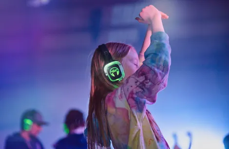 Silent Disco at Campervan Campout hosted by V-Dub Radio