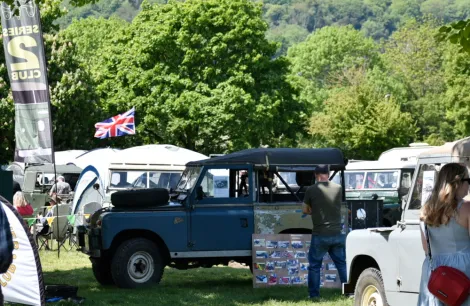 club displays at the big land rover fest