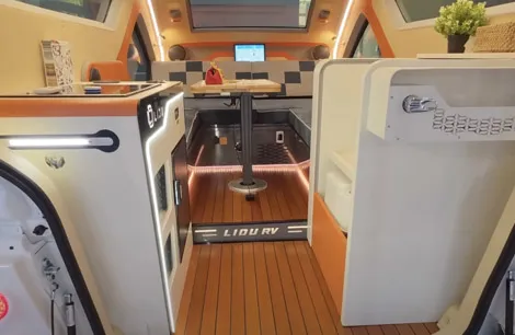 Inside the Aquila 360 from Lidu RV 