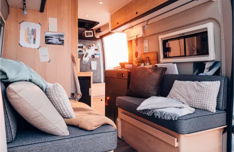Inside the Sunlight Vanlife 540