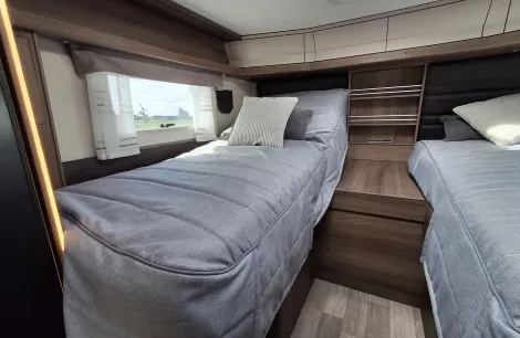 Single beds in a Coachman Sportivo 565 motorhome