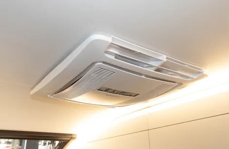 An air-conditioning unit is an optional extra