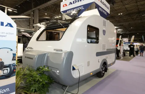 Adria Action 391 exterior at the NEC