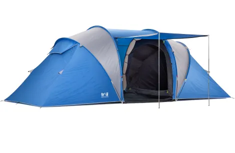 Poled tent