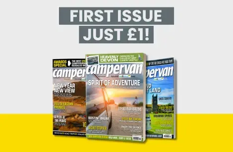 image of three campervan magazines