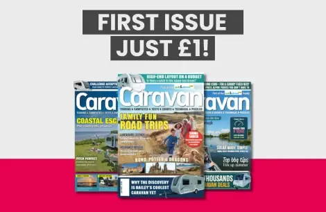 image of three caravan magazines