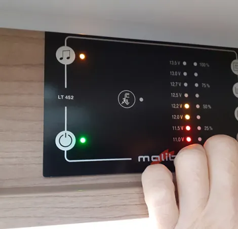 Motorhome control panel