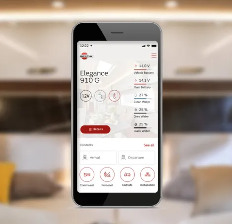Burstner is one of many manufacturers to offer an app for some of its motorhomes (photo from Bürstner)