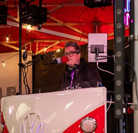 VDUB radio hosting at this years Campervan Campout Festival