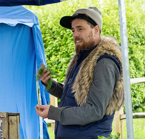 Don't miss the insightful foraging talk by Christian from Urban Forage at the Campervan Campout Festival