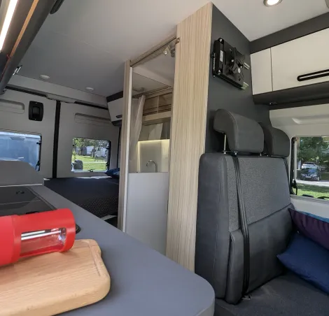 Interior of the Sun Living Campervan