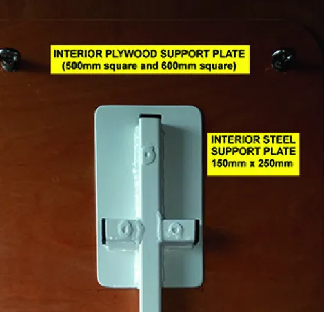 How to build a spare wheel carrier, step four
