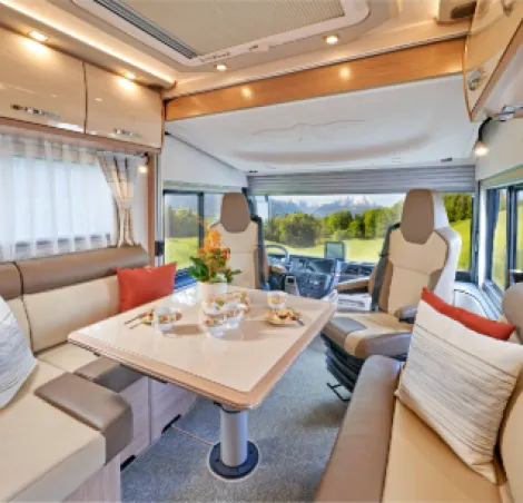 The lounge in the new PhoeniX Top Liner 9000 BMLX