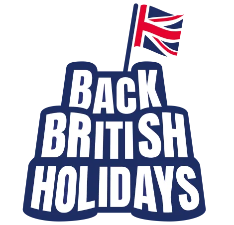Back British Holidays campaign logo is a sandcastle shape