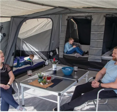 Inside the Camp-let Passion tent
