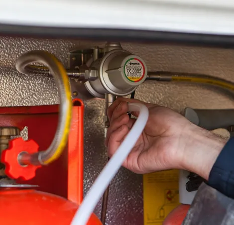 Motorhome habitation checks include the gas system