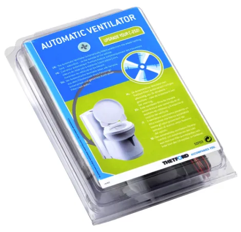 Thetford's Automatic ventilator kit can be used to help reduce smells from toilet cassettes