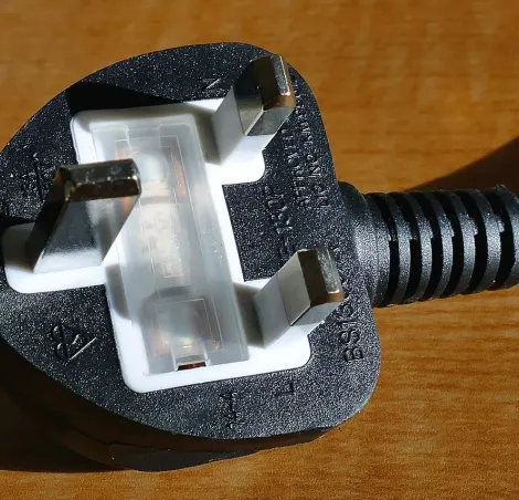 A UK electrical plug socket