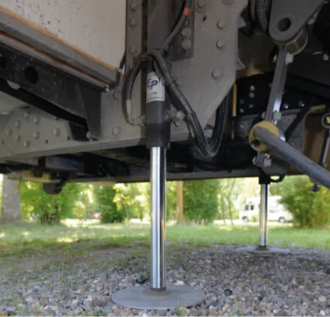 A hydraulic self levelling system