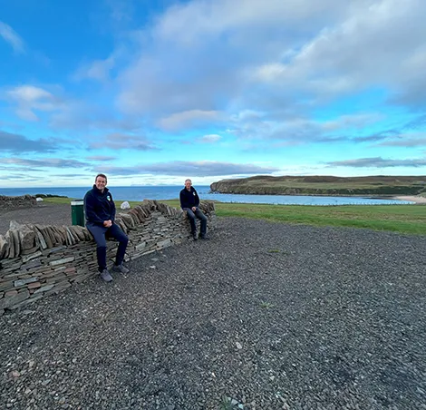 Site directors Malcolm Morrison on left with Angus Forbes on right. 
