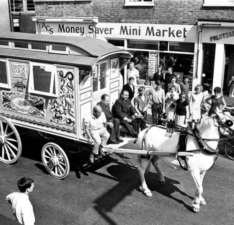 The caravan, pictured here in 1967, disappeared for years