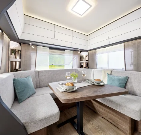 The EXCELLENT EDITION caravan with ‘Nyo’ upholstery