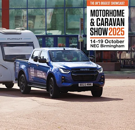 caravan being tower at nec