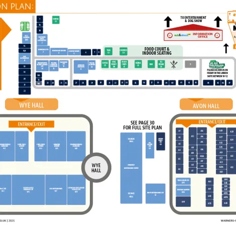 Malvern Caravan & Motorhome Show Exhibition Plan 2025