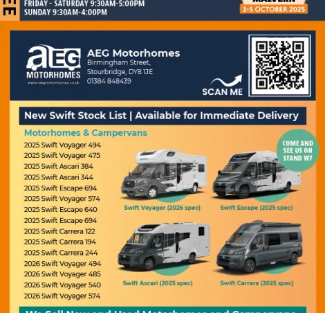 Malvern Caravan & Motorhome Showguide Front Cover