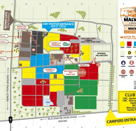 Malvern Caravan Show Site Plan 2025