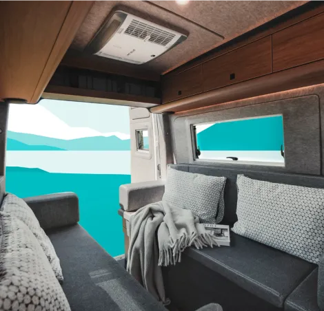 Inside the Eriba Car 602
