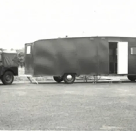 A fascinating army caravan, tailored made for a British RAF officer