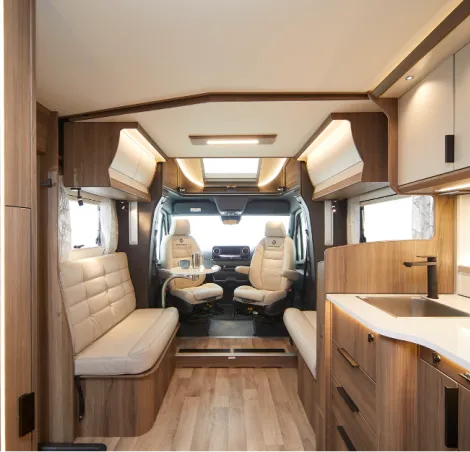 Inside the Travel Master motorhome