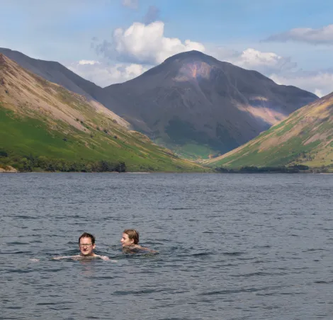 Sometimes the best fun is to go inside an appropriate lake