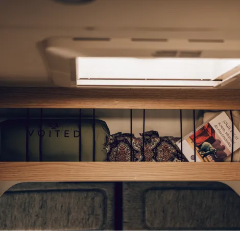 The storage inside the Sunlight IBEX