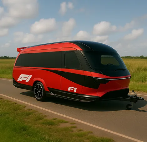 The F1 caravan is for the speedsters
