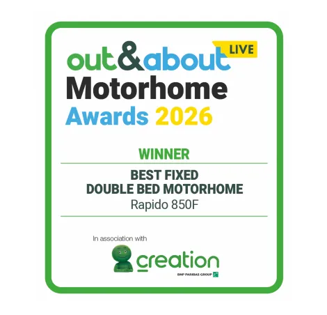 Best fixed double bed motorhome 2026 award winner