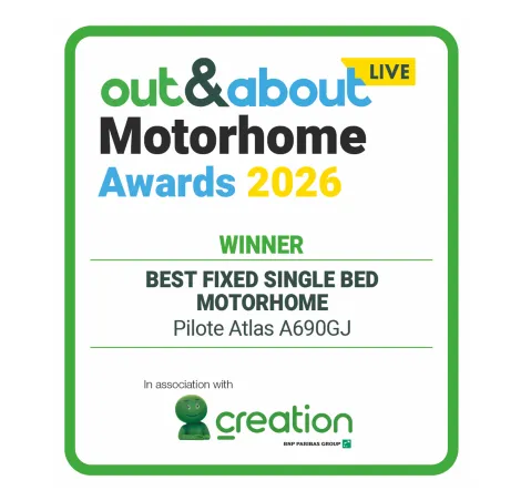 Best fixed single bed motorhome 2026 award winner